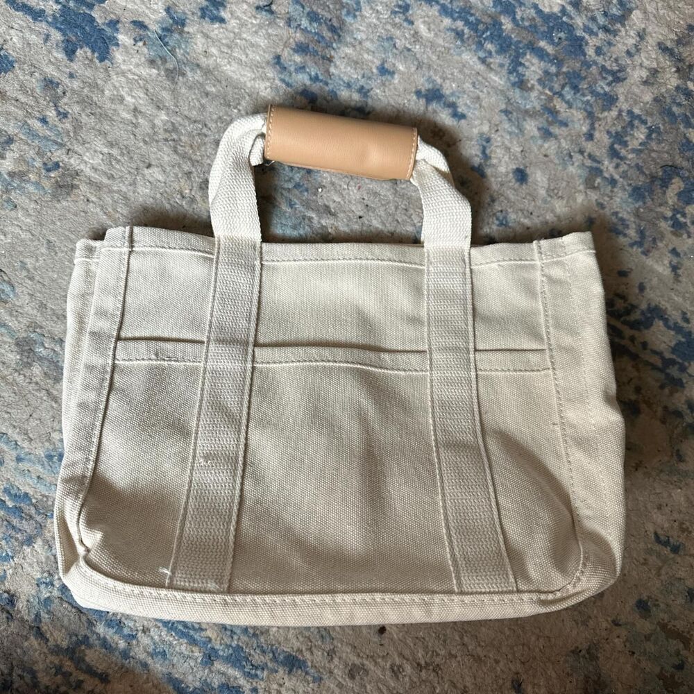 Unbranded Women's Cream Canvas Tote Bag